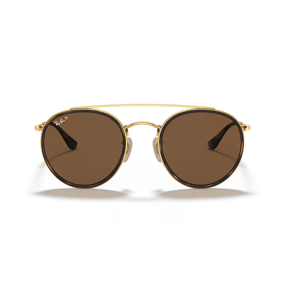 Ray-Ban Round Double Bridge Marrón
